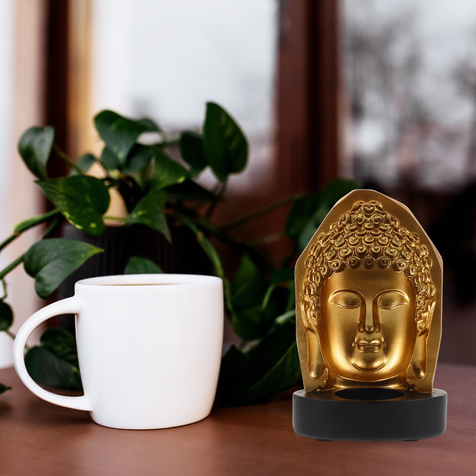 Lighting Decor Living Room - Tea Light Holder Resin Buddha Holder
