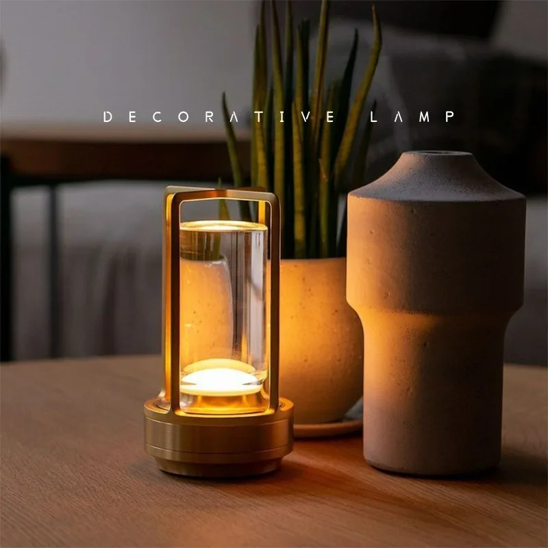 Decor Lighting Table Lamps - Rechargeable Outdoor Table Lamp for Hotel