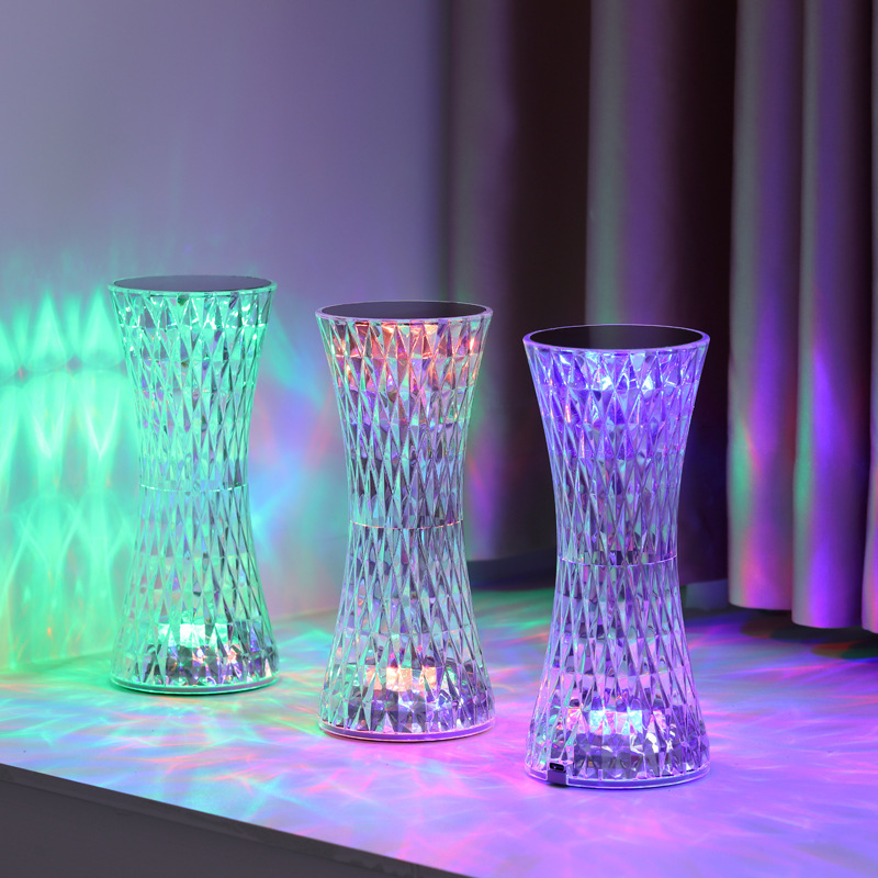 Lightings Decoration - Crystal Bedside Table Lamps Xmas Acrylic