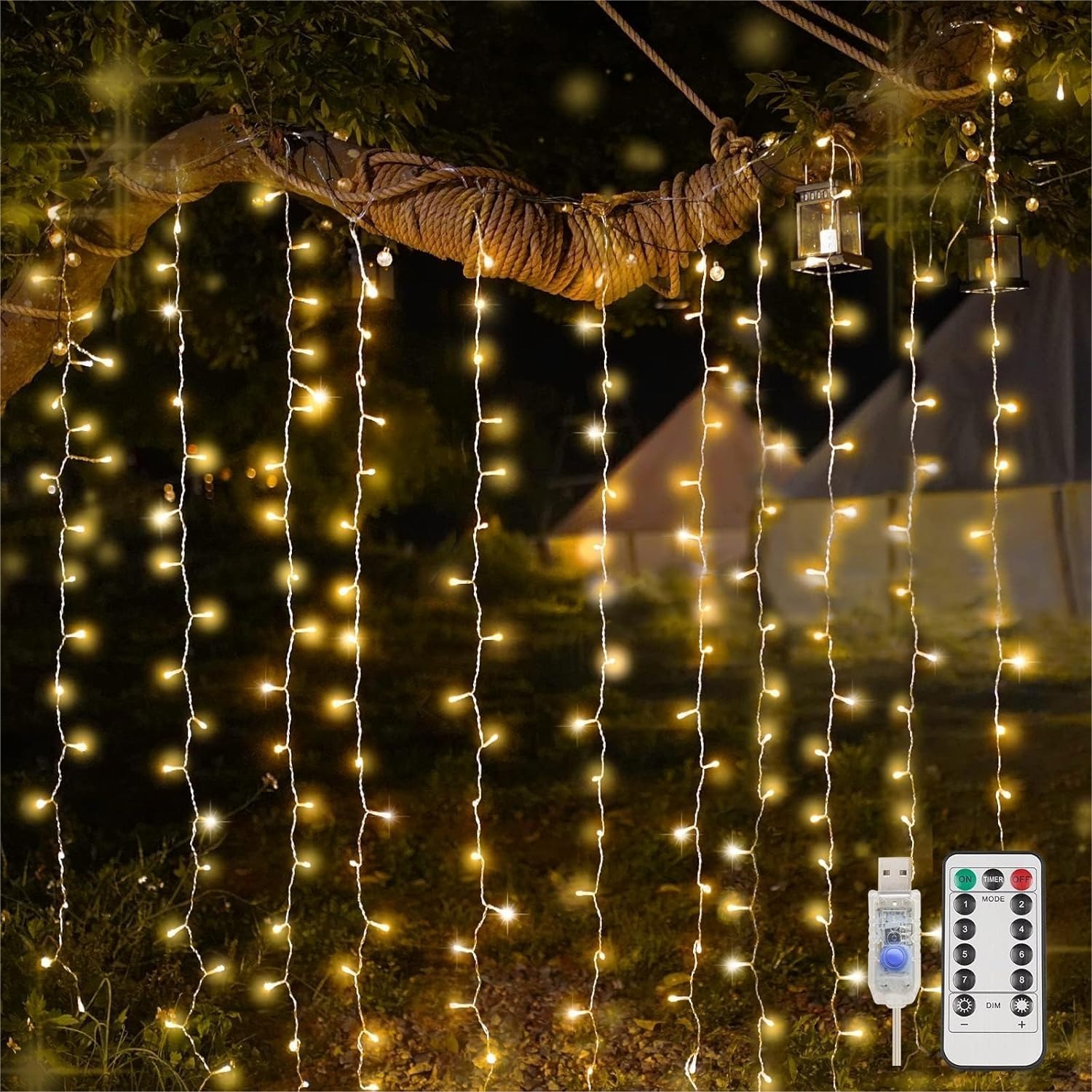 Lighting Decor Wedding - Curtain Lights For Bedroom 200 Led