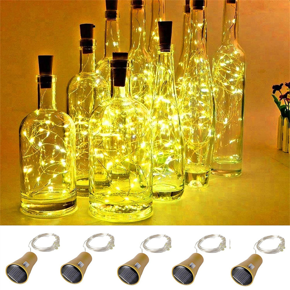 Decor Lighting Cork - Solar Wine Bottle Lights 20 LED