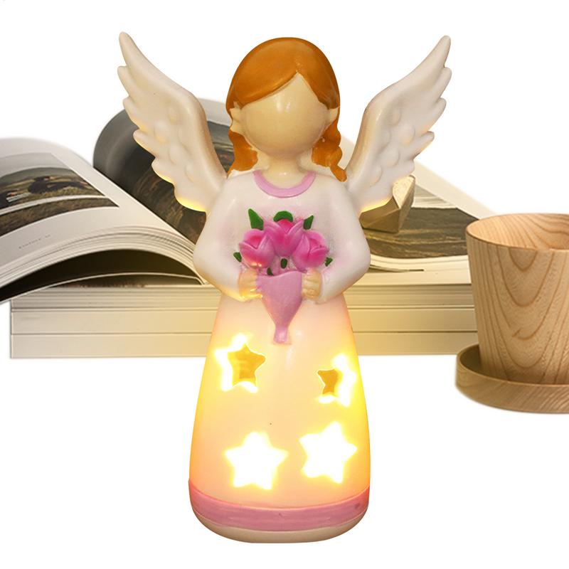 Lighting Decor Living Room - Candlestick Lamp Angel Statue Lamp For