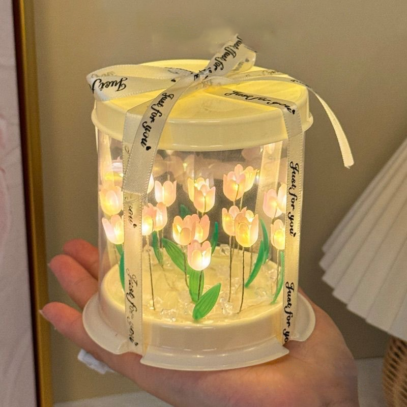 Decor Lighting Table Lamps - DIY Tulip Lamp Simulation Flower Sea