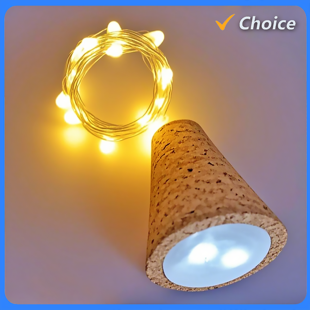 Decor Lighting Cork - Wodden Bar LED Wine Bottle Cork