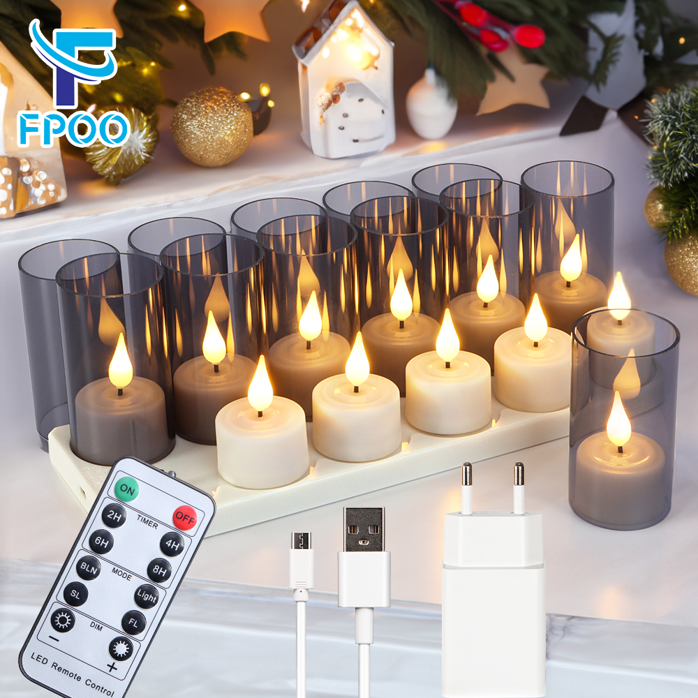 Lighting Decor Living Room - LED Candle Light Rechargeable Flameless Candles