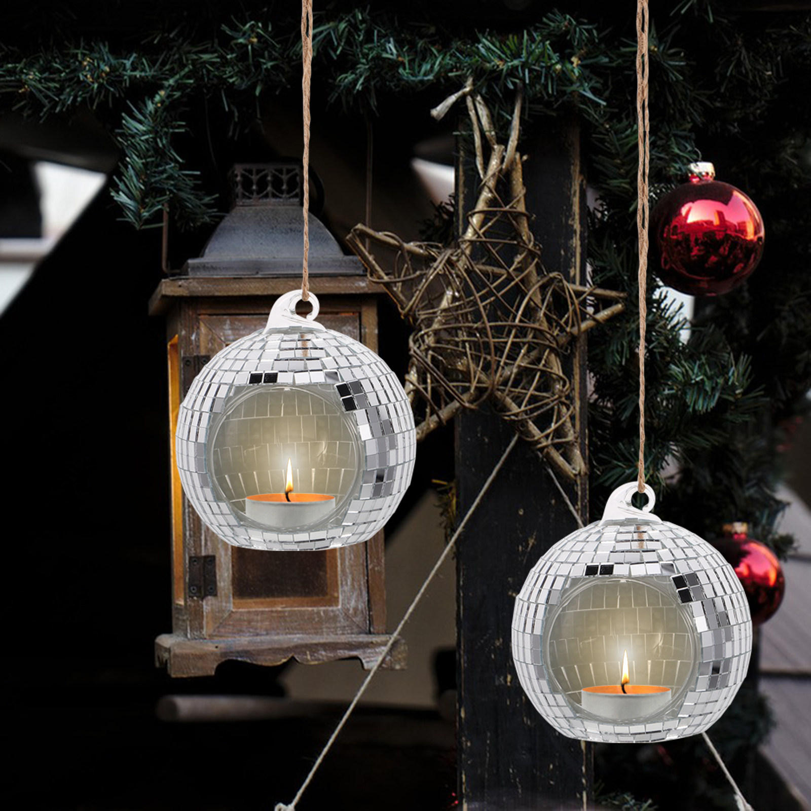 Lighting Decor Living Room - Hanging Glass Disco Ball Holder for