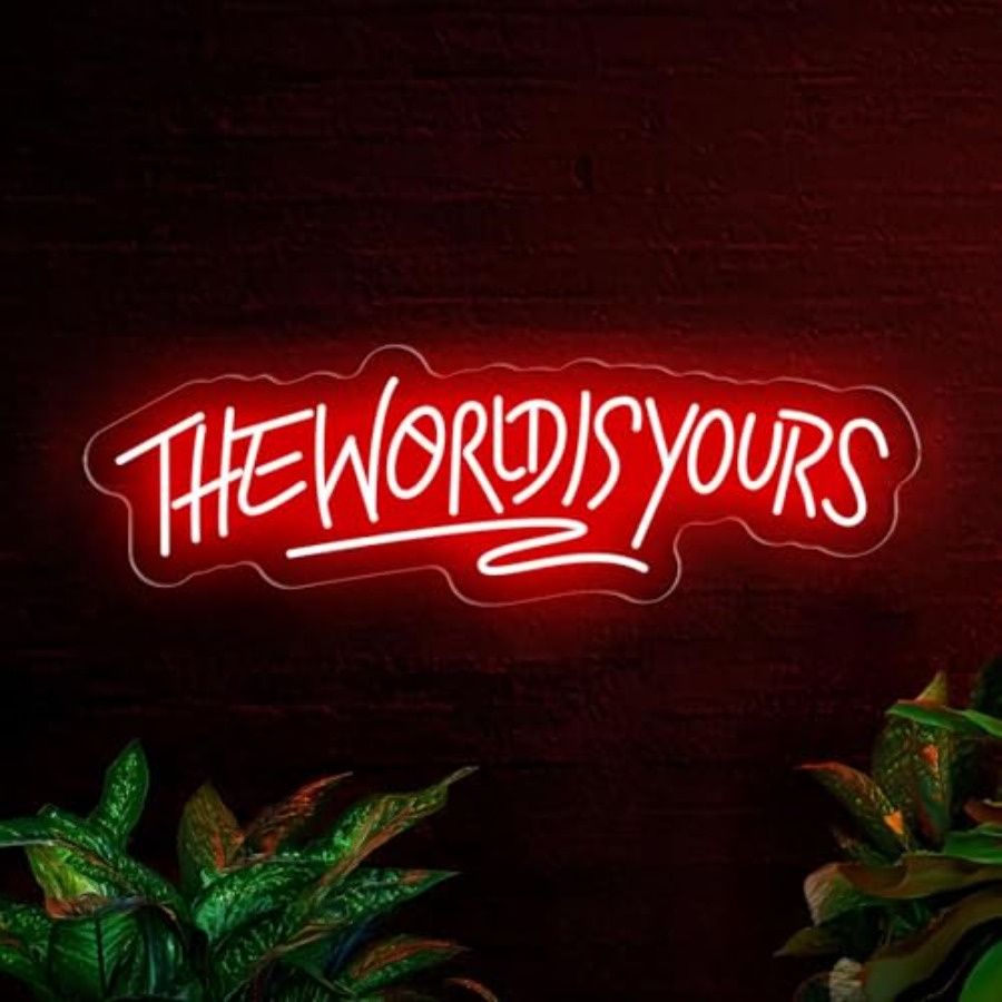 Lighting Decor Wedding - The World Is Yours Neon Sign