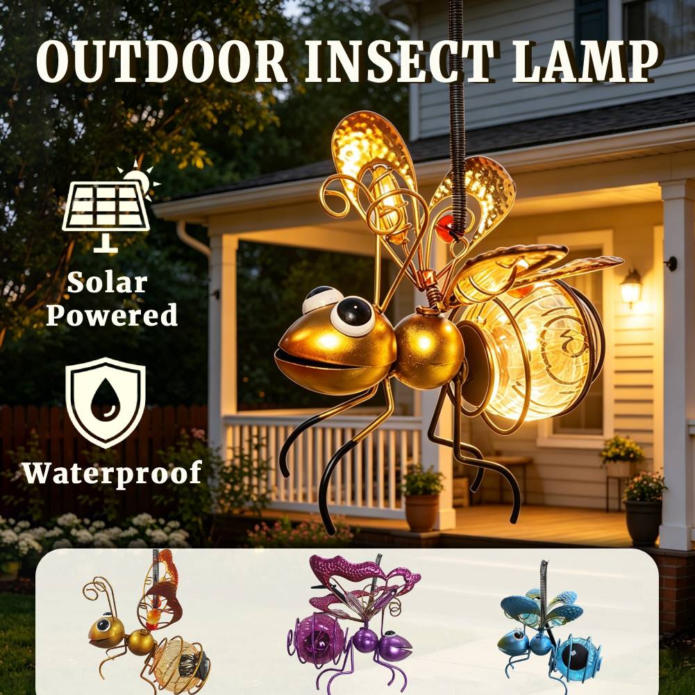 Hanging Solar Insect Statue wi - огляд і ціна Lighting Bug Decor