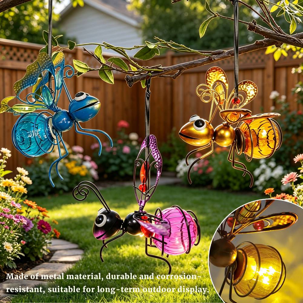 Hanging Solar Insect Statue wi - огляд і ціна Lighting Bug Decor