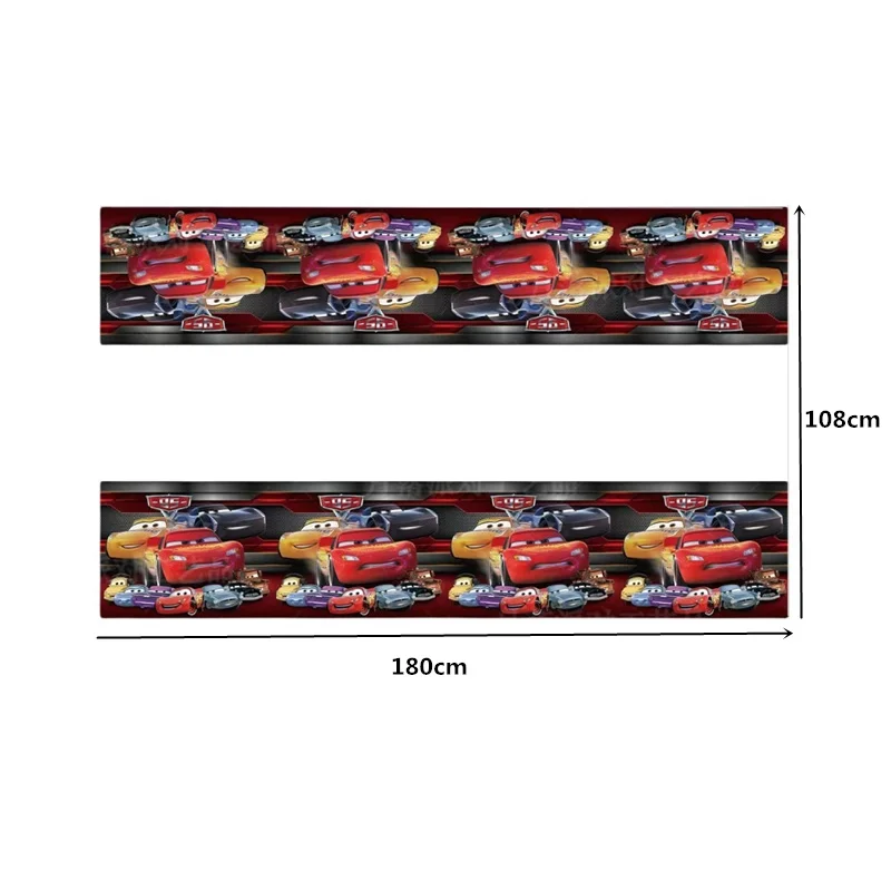 108*180cm Racing Cars Lightnin - огляд і ціна Lighting Mcqueen Birthday Decor