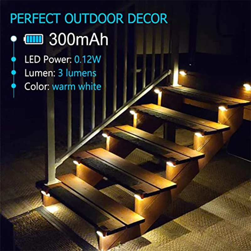 Outdoor Solar Step Lights Warm - огляд і ціна Lighting Decoration Ideas
