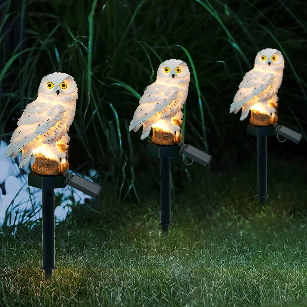Solar light owl animal sculptu - огляд і ціна Lighting Decoration Ideas