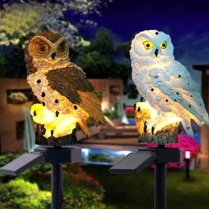 Solar light owl animal sculptu - огляд і ціна Lighting Decoration Ideas
