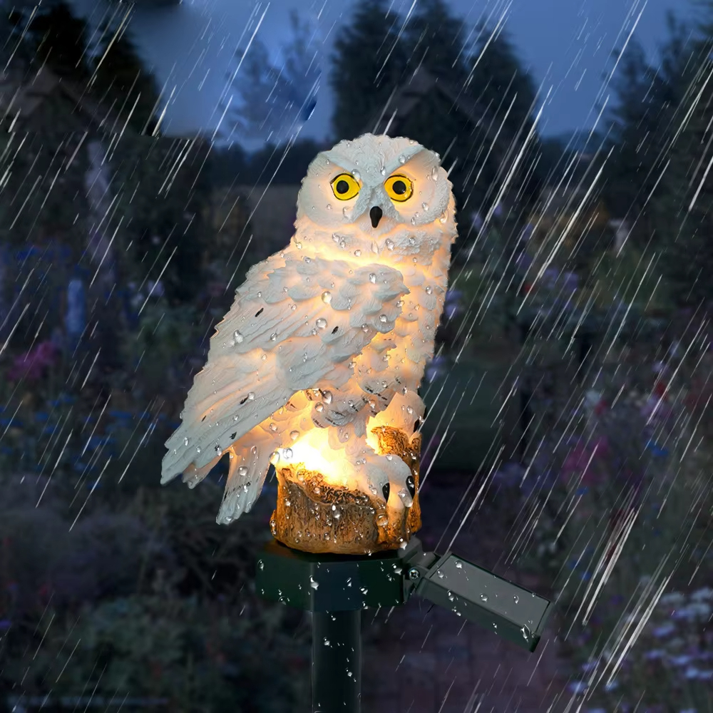 Solar light owl animal sculptu - огляд і ціна Lighting Decoration Ideas