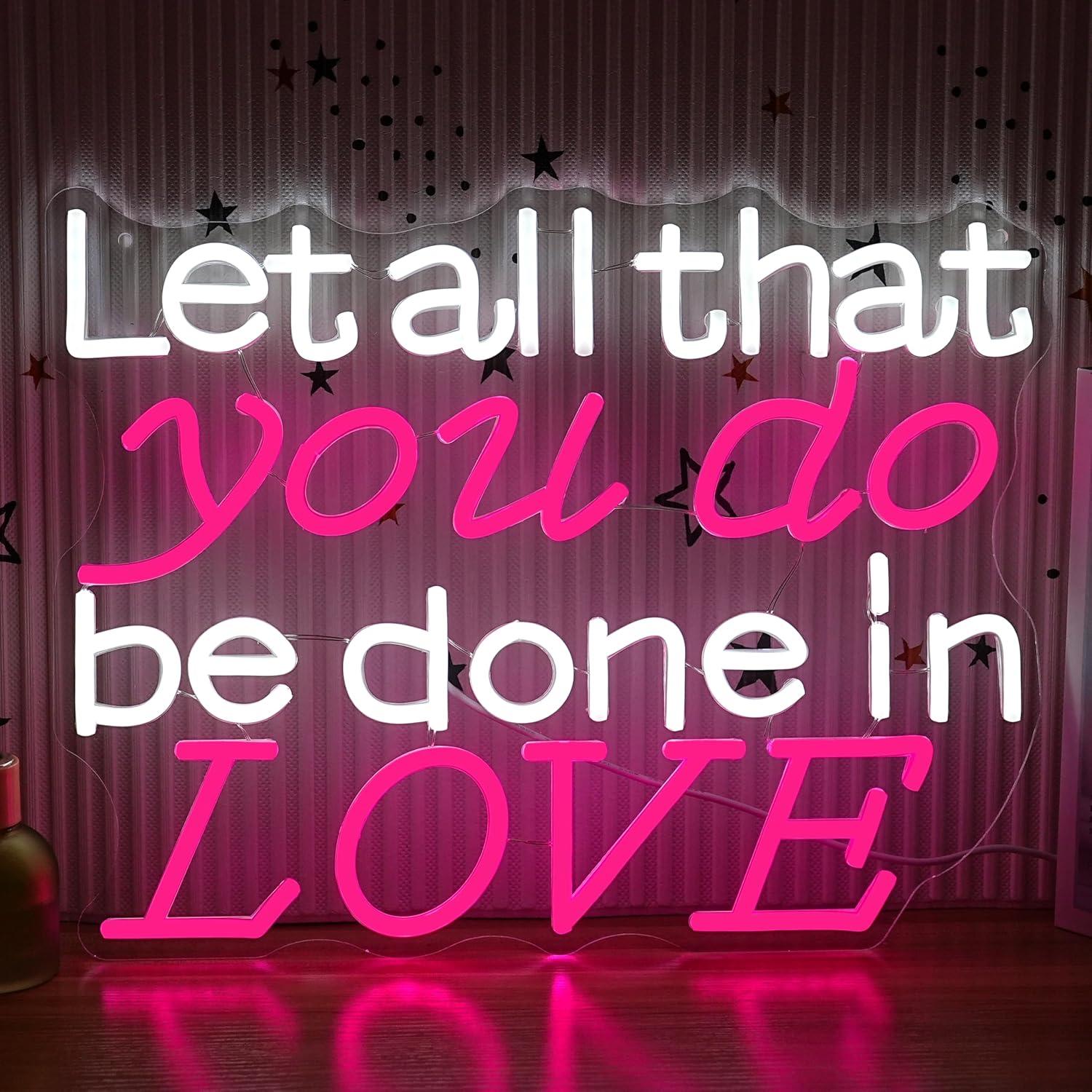 Let All That You Do Be Done In - огляд і ціна Lighting Decor Wedding
