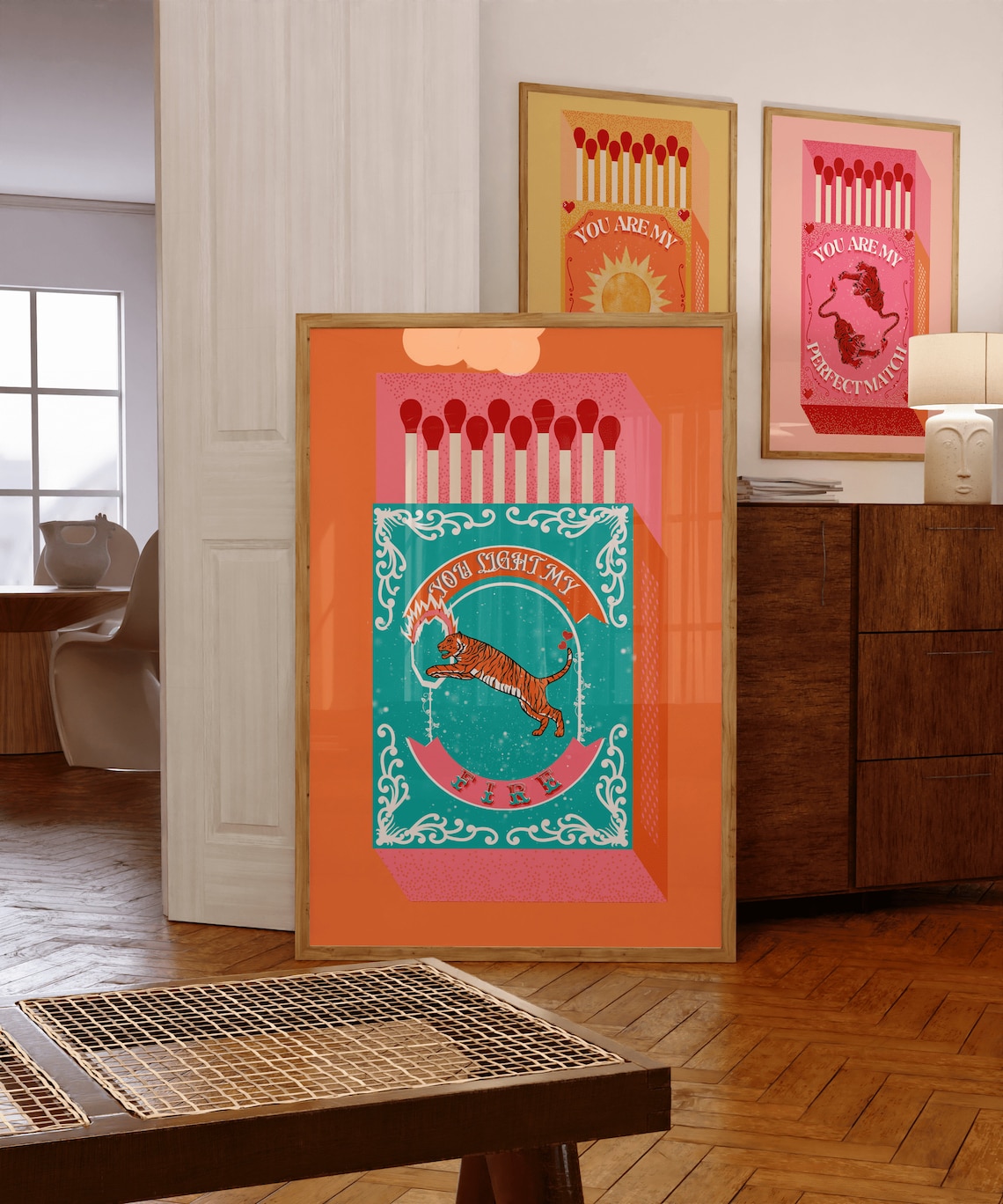 You Light My Fire Orange Match - огляд і ціна Lighting Decor Living Room