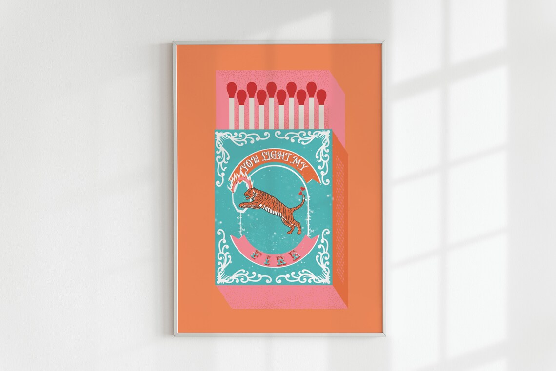 You Light My Fire Orange Match - огляд і ціна Lighting Decor Living Room