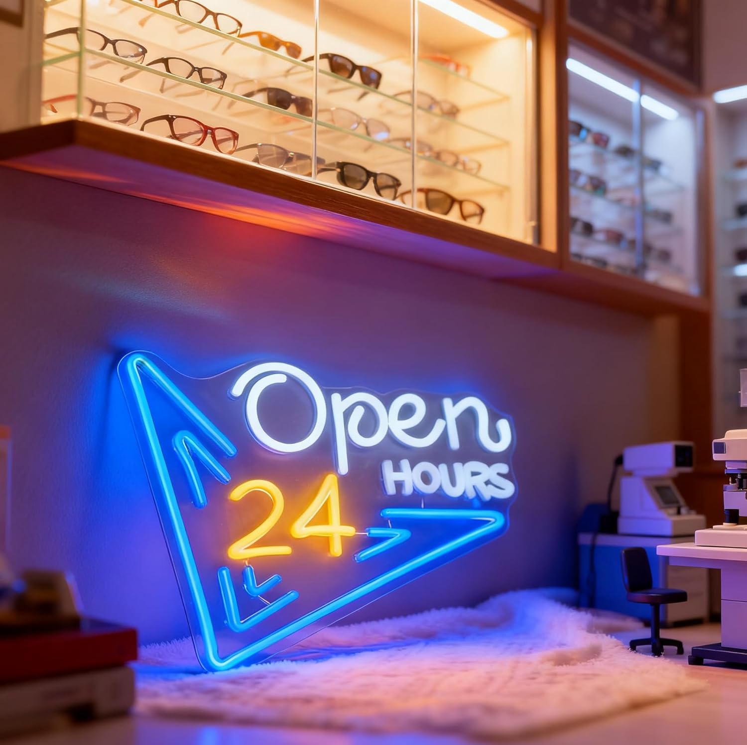  24 Hours Open Neon Sign USB  - огляд і ціна Decor Lighting Opening Hours