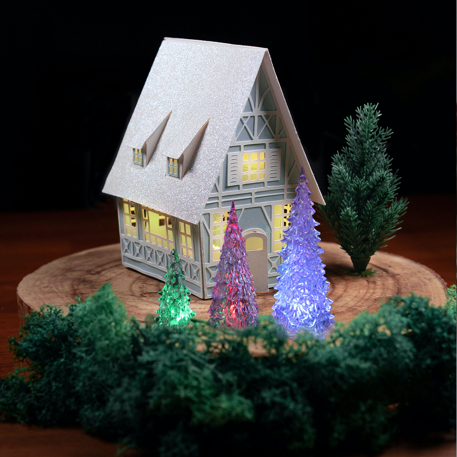 3Pcs Colorful LED Christmas Tr - огляд і ціна Lighting Decor Company
