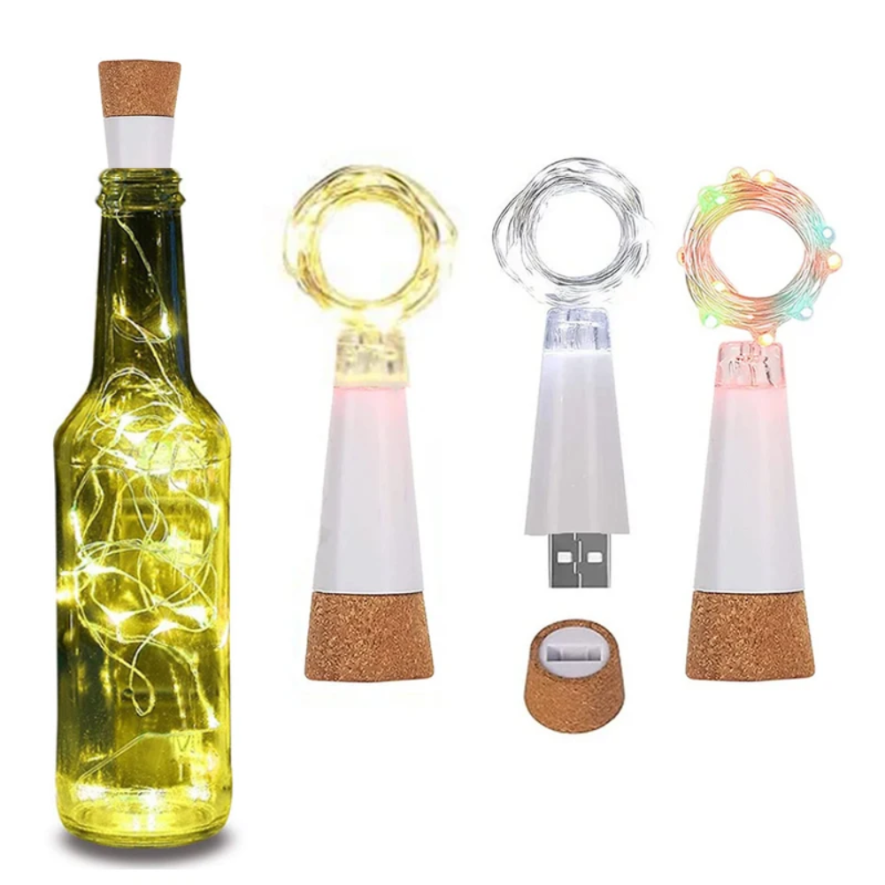 20 LEDs Cork Bottle Fairy Ligh - огляд і ціна Decor Lighting Cork