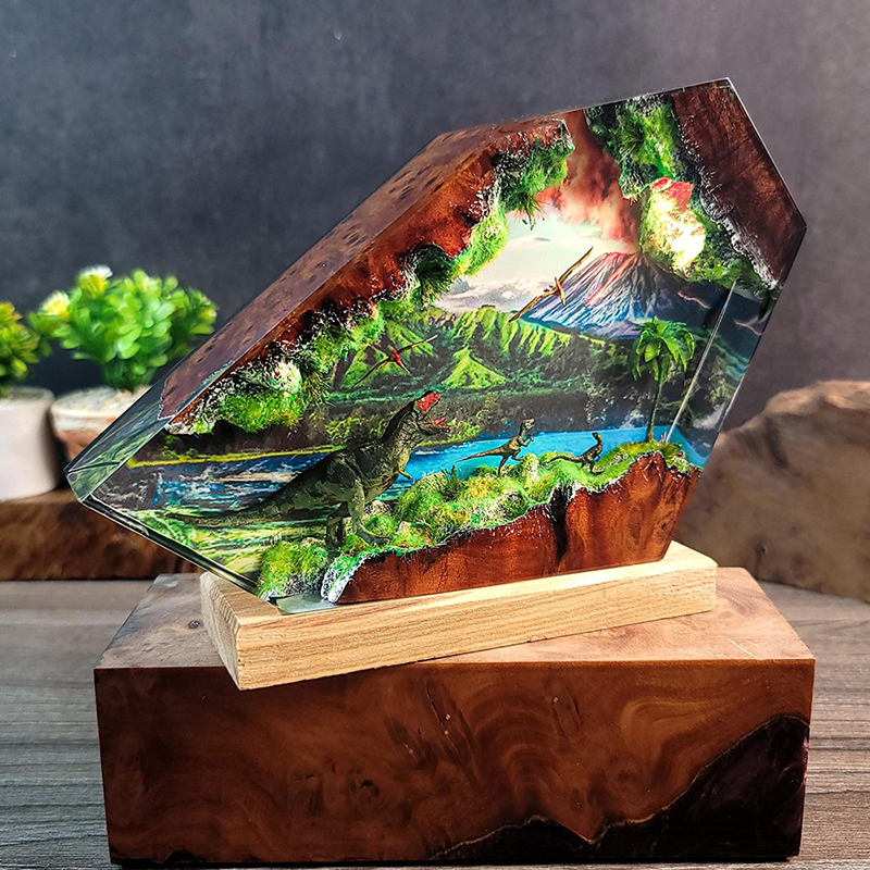 Table Resin Lamp Dinosaur Figu - огляд і ціна Decor Lighting Table Lamps