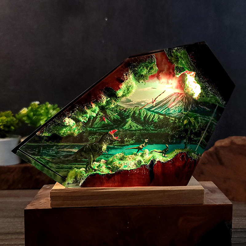 Table Resin Lamp Dinosaur Figu - огляд і ціна Decor Lighting Table Lamps