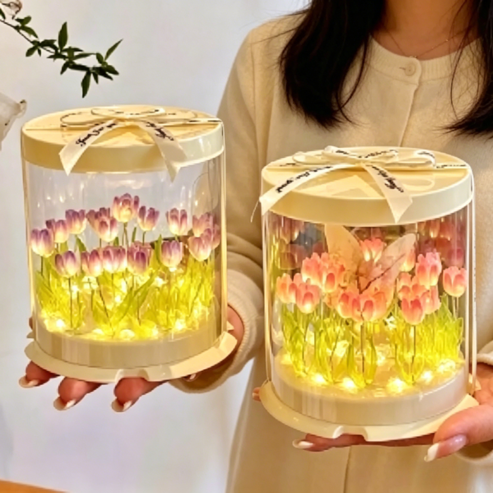 Tulip Lamp DIY Handmade Materi - огляд і ціна Decor Lighting Table Lamps