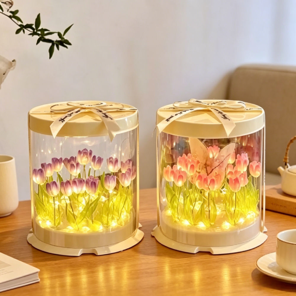 Tulip Lamp DIY Handmade Materi - огляд і ціна Decor Lighting Table Lamps