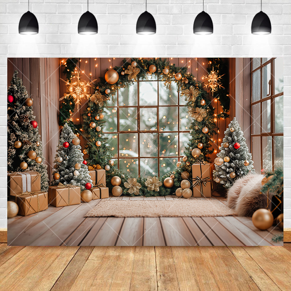 Christmas Interior Arch Window - огляд і ціна Lighting Room Decor Photo