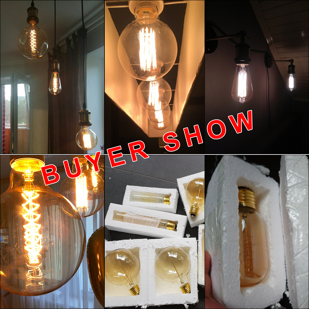 E27 Retro Edison Bulb 220V 40W - огляд і ціна Lighting Decor Living Room
