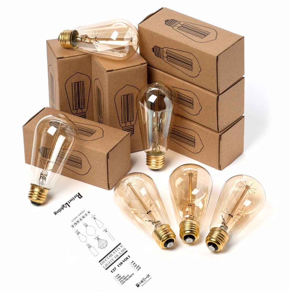 E27 Retro Edison Bulb 220V 40W - огляд і ціна Lighting Decor Living Room