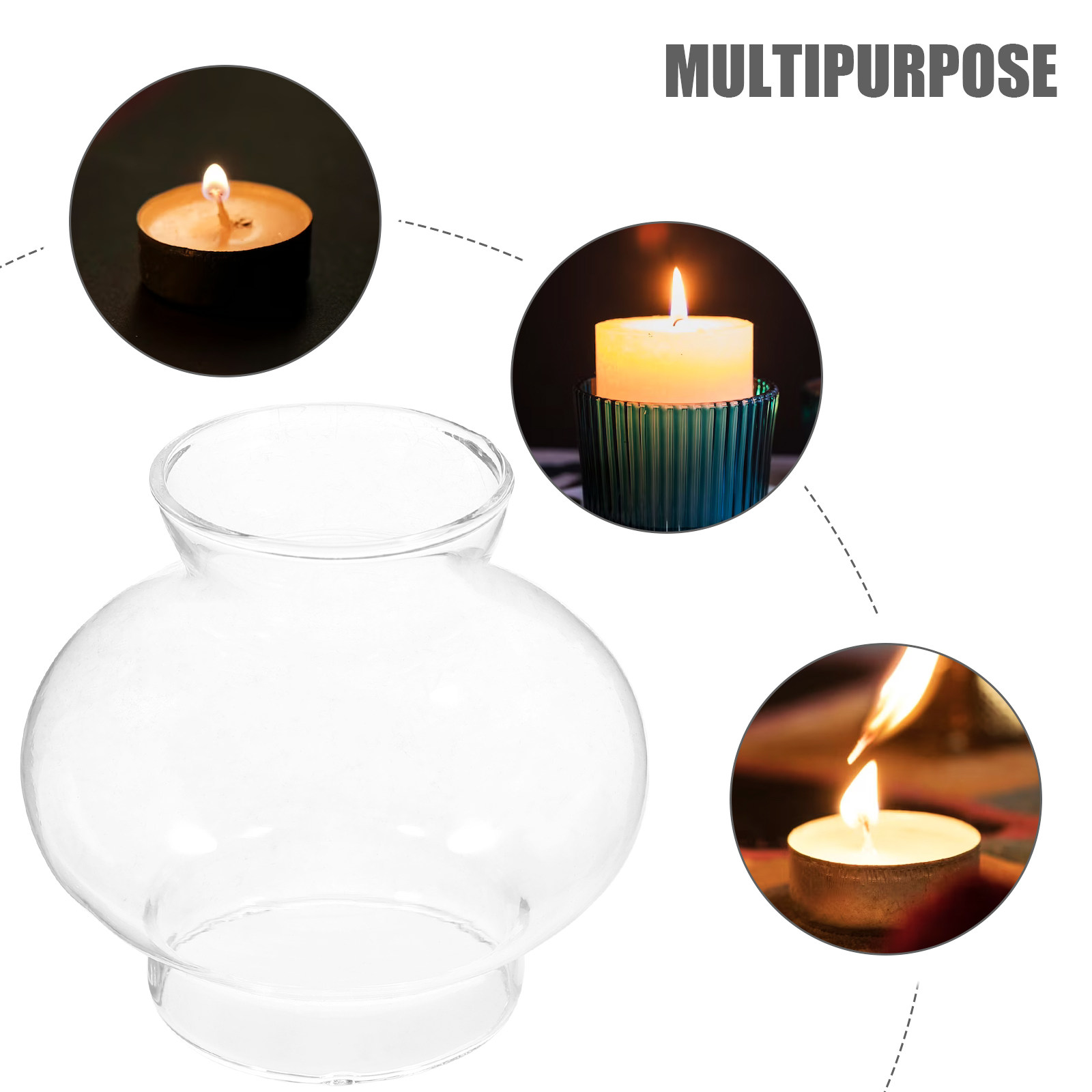 Retro Clear Glass Lampshade fo - огляд і ціна Lighting Decor Living Room