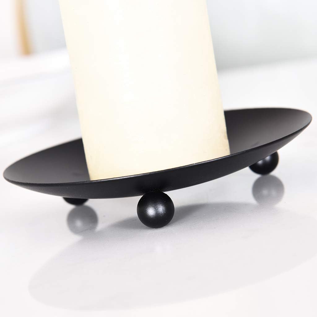 Set of 2 Black Iron Candle Pla - огляд і ціна Lighting Home Decor Products