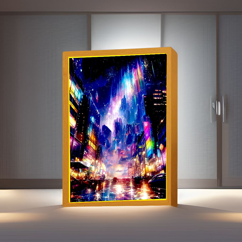 Beautiful City Light Painting  - огляд і ціна Lighting Room Decor Photo