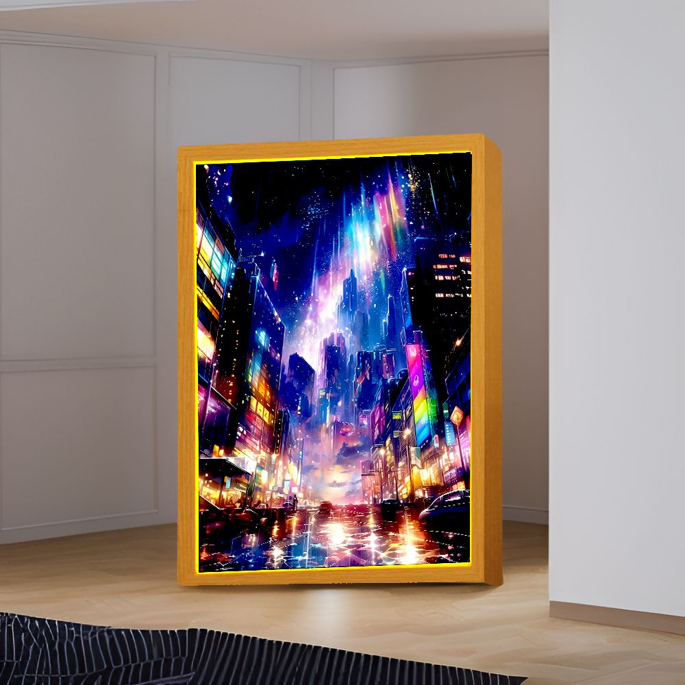 Beautiful City Light Painting  - огляд і ціна Lighting Room Decor Photo
