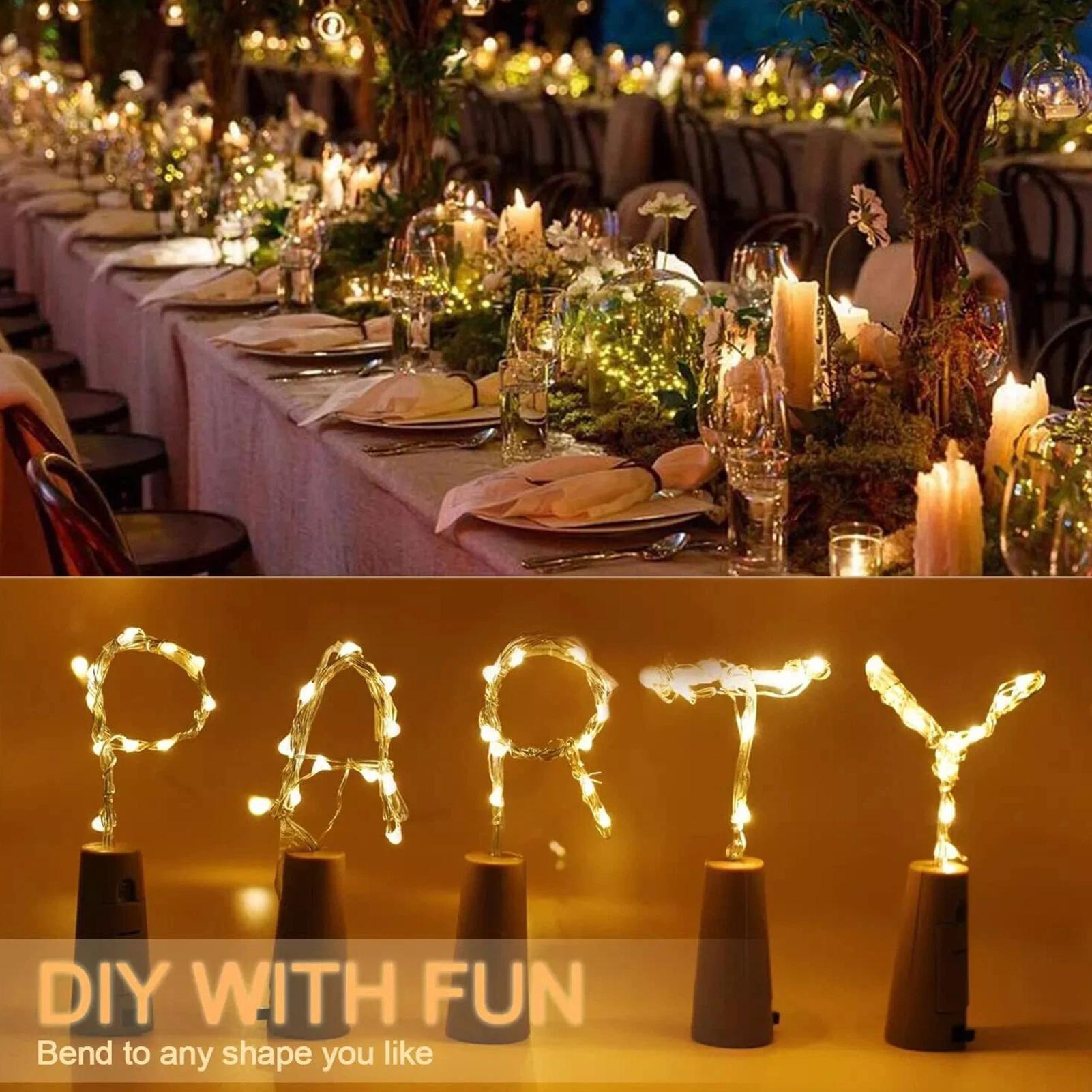 LED Bar Wine Bottle Cork Strin - огляд і ціна Decor Lighting Cork