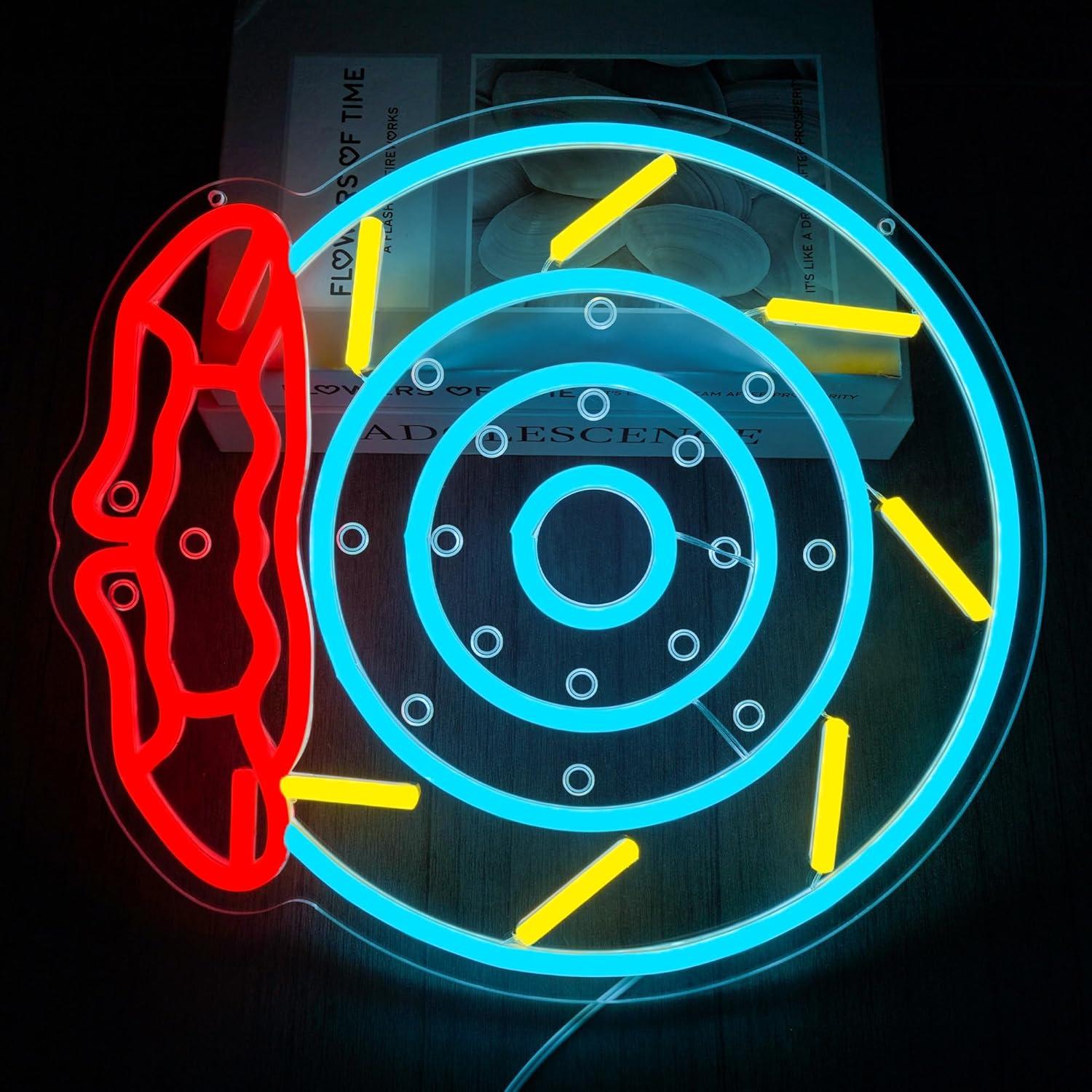 Brake Pads Neon Sign LED Garag - огляд і ціна Decor Lighting Fans