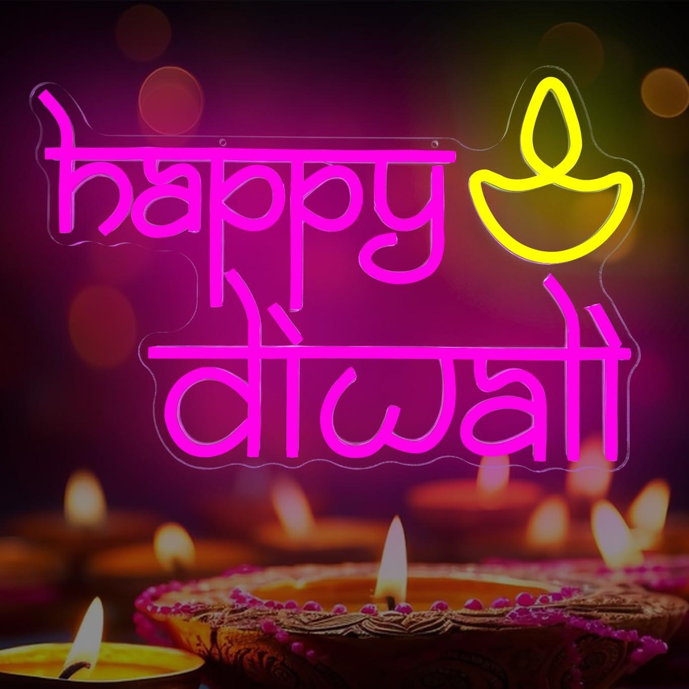 Happy Diwali Neon Sign USB Pow - огляд і ціна Lighting Decor For Home