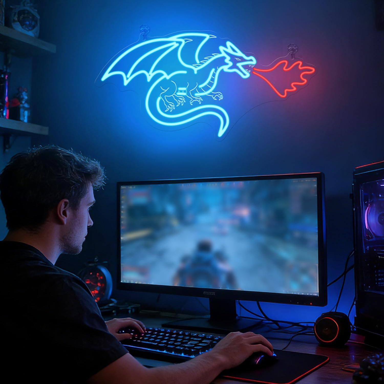Dragon Neon Sign LED Dimmable  - огляд і ціна Lighting Decor For Home