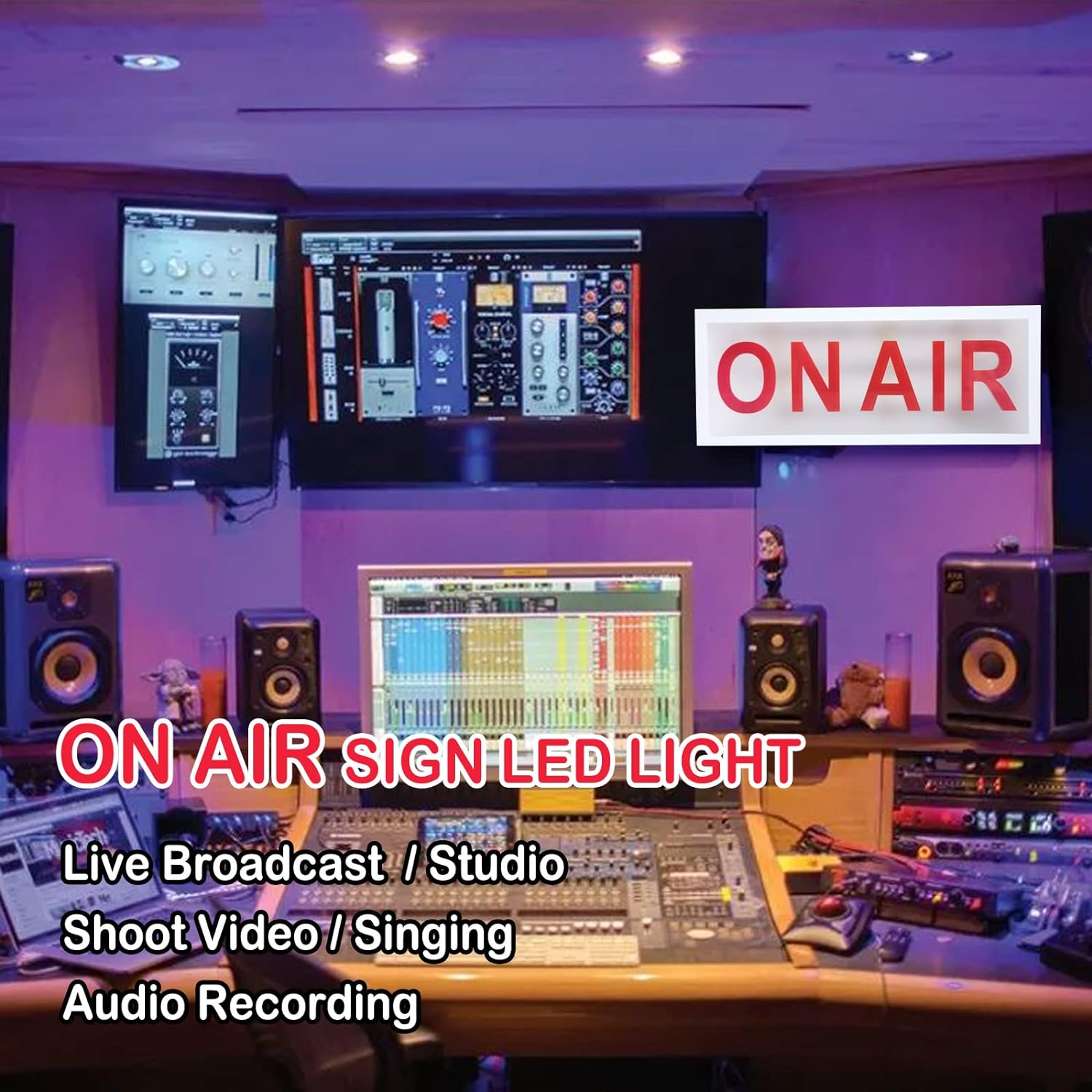 ON AIR SIGN LED LIGHT Recordin - огляд і ціна Lighting Decor Company