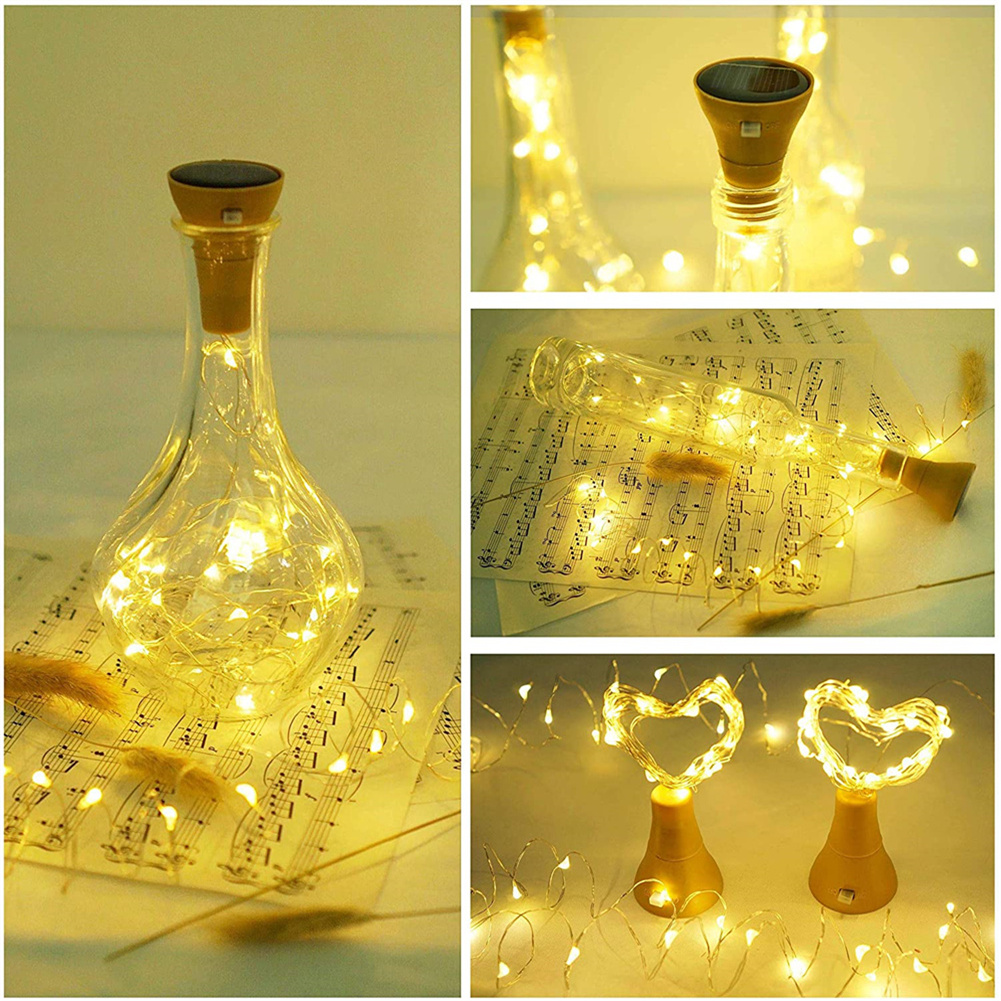 Solar Wine Bottle Lights 20 LE - огляд і ціна Decor Lighting Cork
