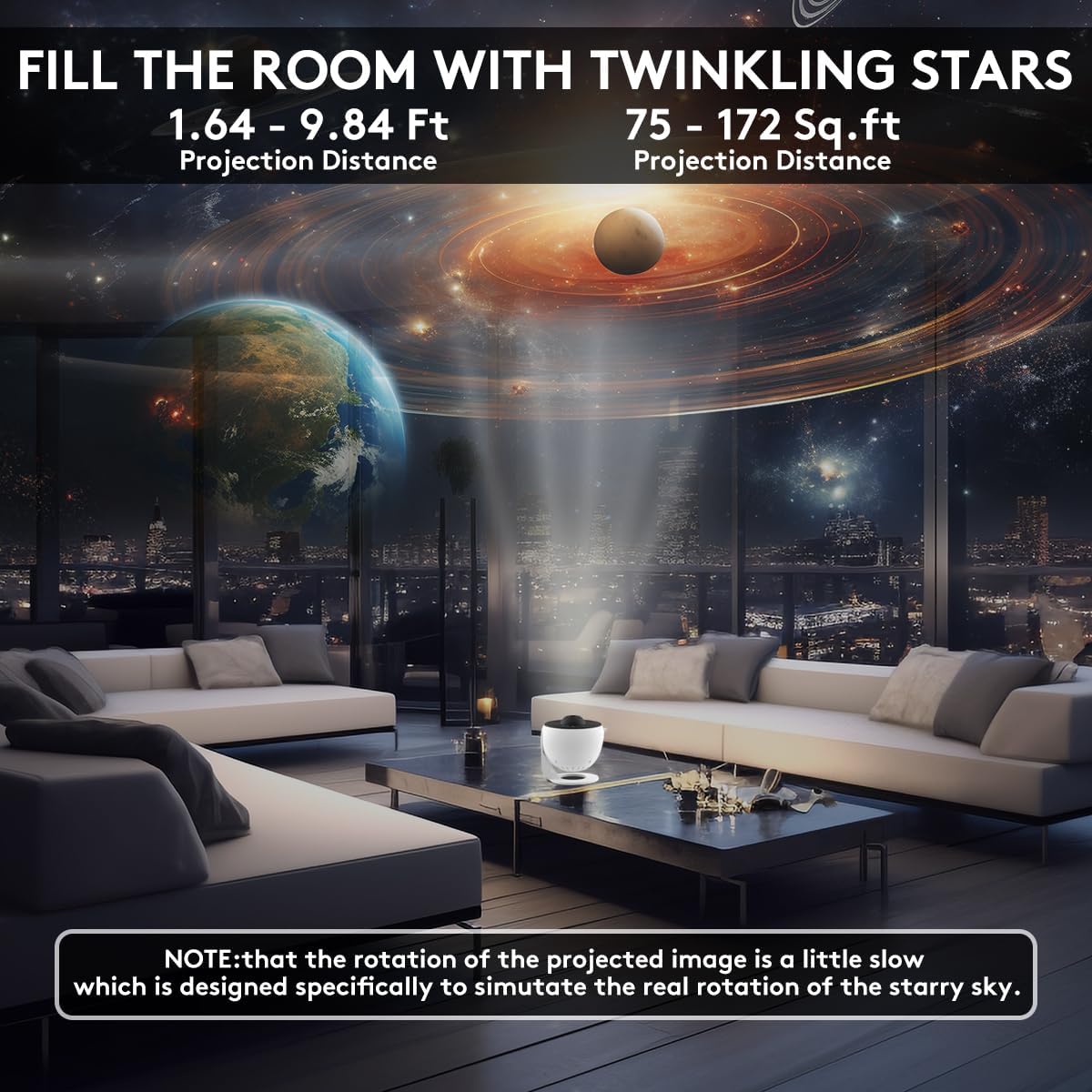 Galaxy Projector with 360° Rot - огляд і ціна Lighting Home Decor Products
