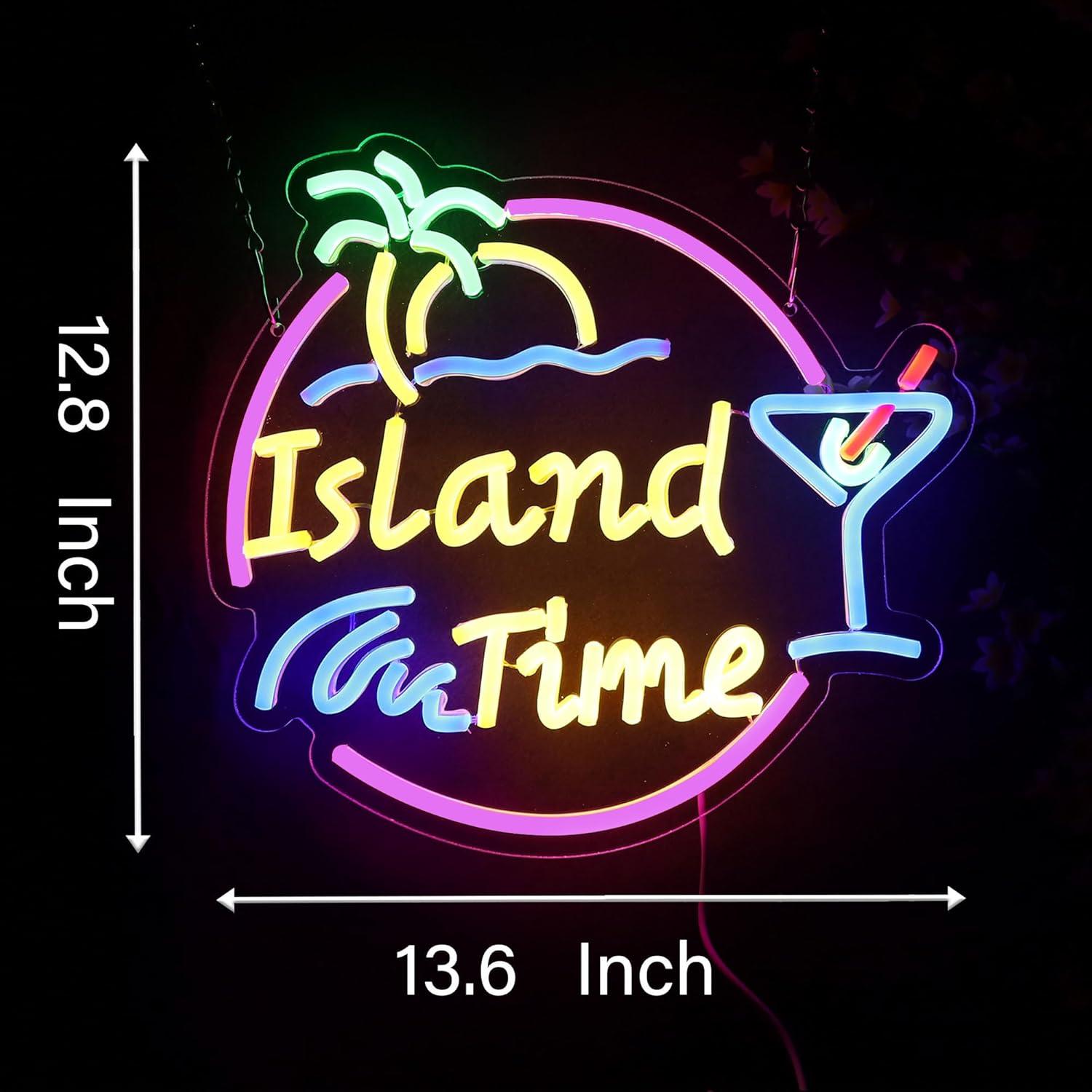 Island Time Neon Sign LED Ligh - огляд і ціна Lighting Decor For Home