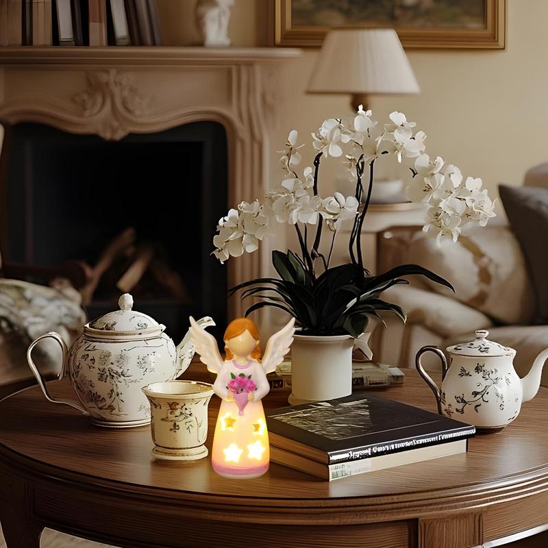Candlestick Lamp Angel Statue  - огляд і ціна Lighting Decor Living Room