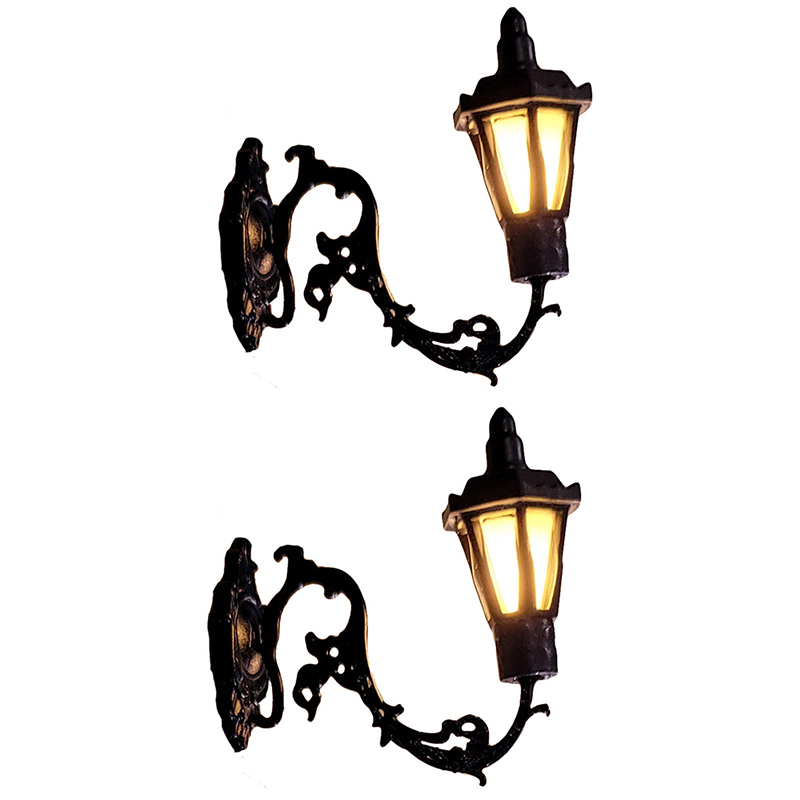 2pc Antique 1:12 Dollhouse Lam - огляд і ціна Decor Lighting Table Lamps