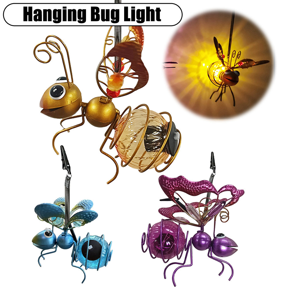 Solar Powered Hanging Bug Ligh - огляд і ціна Lighting Bug Decor