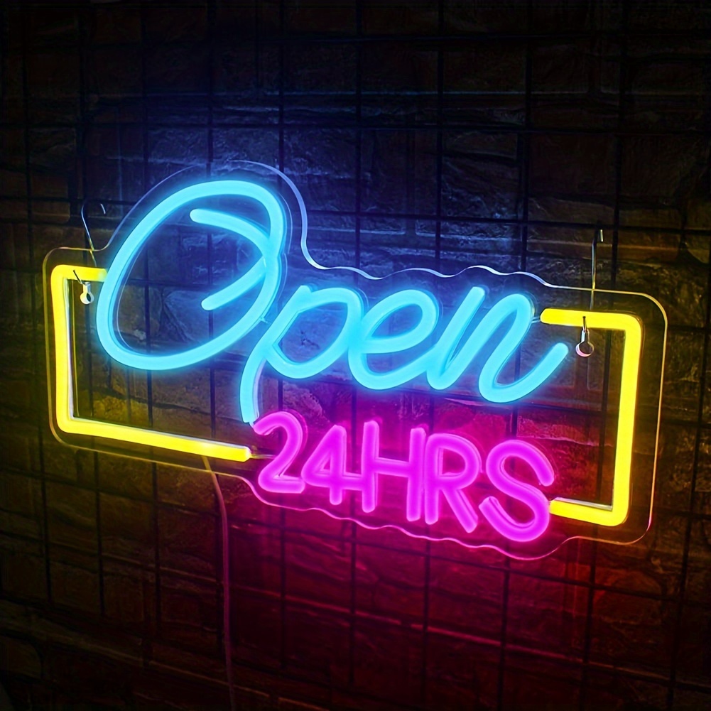 Open 24 Hours Led Neon Signs L - огляд і ціна Decor Lighting Opening Hours