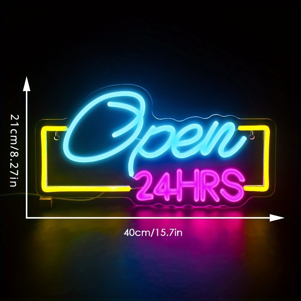 Open 24 Hours Led Neon Signs L - огляд і ціна Decor Lighting Opening Hours