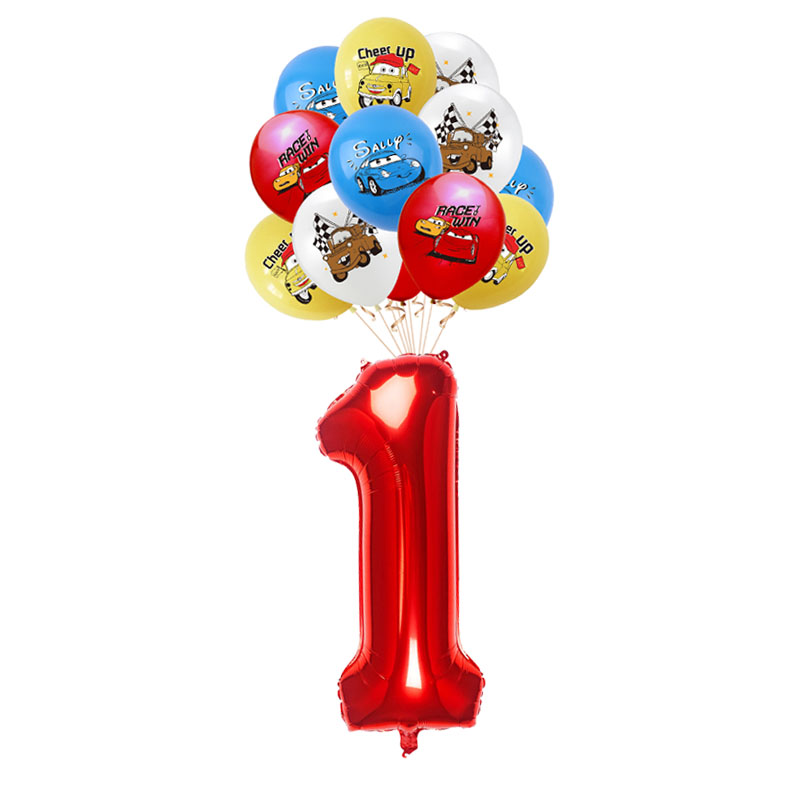 13pcs Lightning McQueen Theme  - огляд і ціна Lighting Mcqueen Birthday Decor