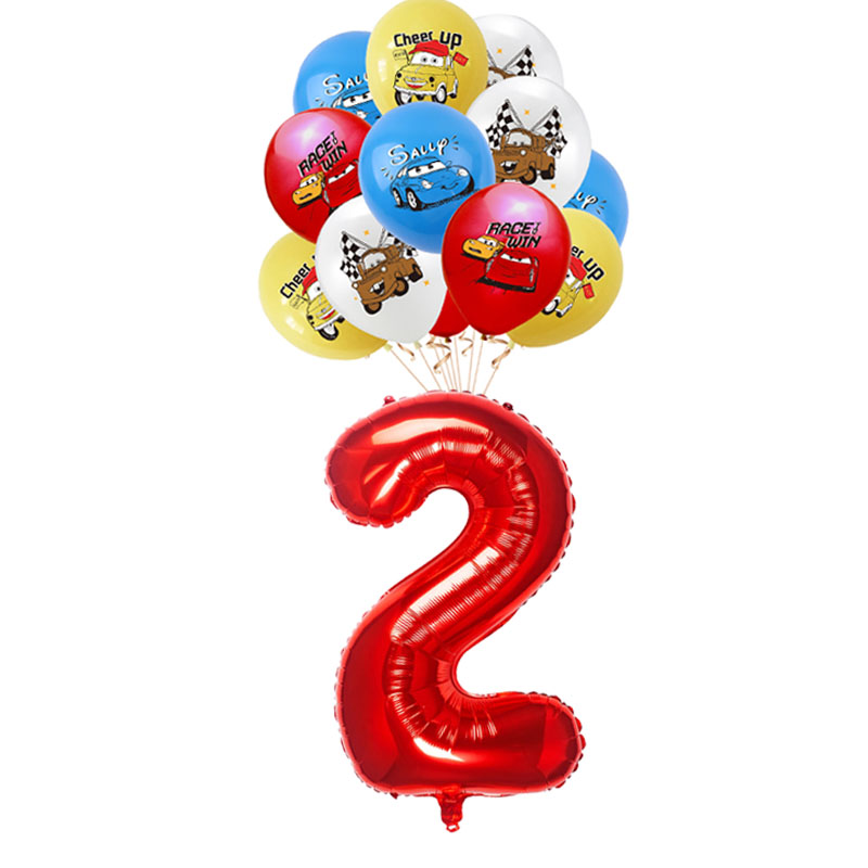 13pcs Lightning McQueen Theme  - огляд і ціна Lighting Mcqueen Birthday Decor